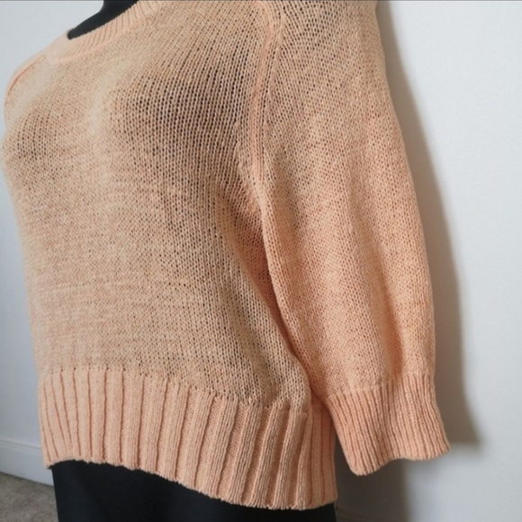 Peach crew neck sweater - Picture 5 of 5